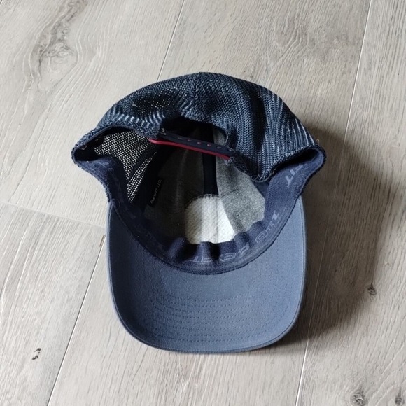 Travis Mathew California Hat Trucker Cap Snapback Blue White Patch Adjustable - Picture 9 of 12